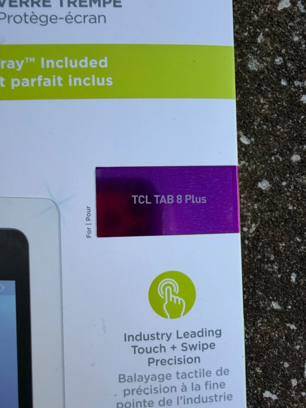 High-Definition Tempered Glass Screen Protector - White